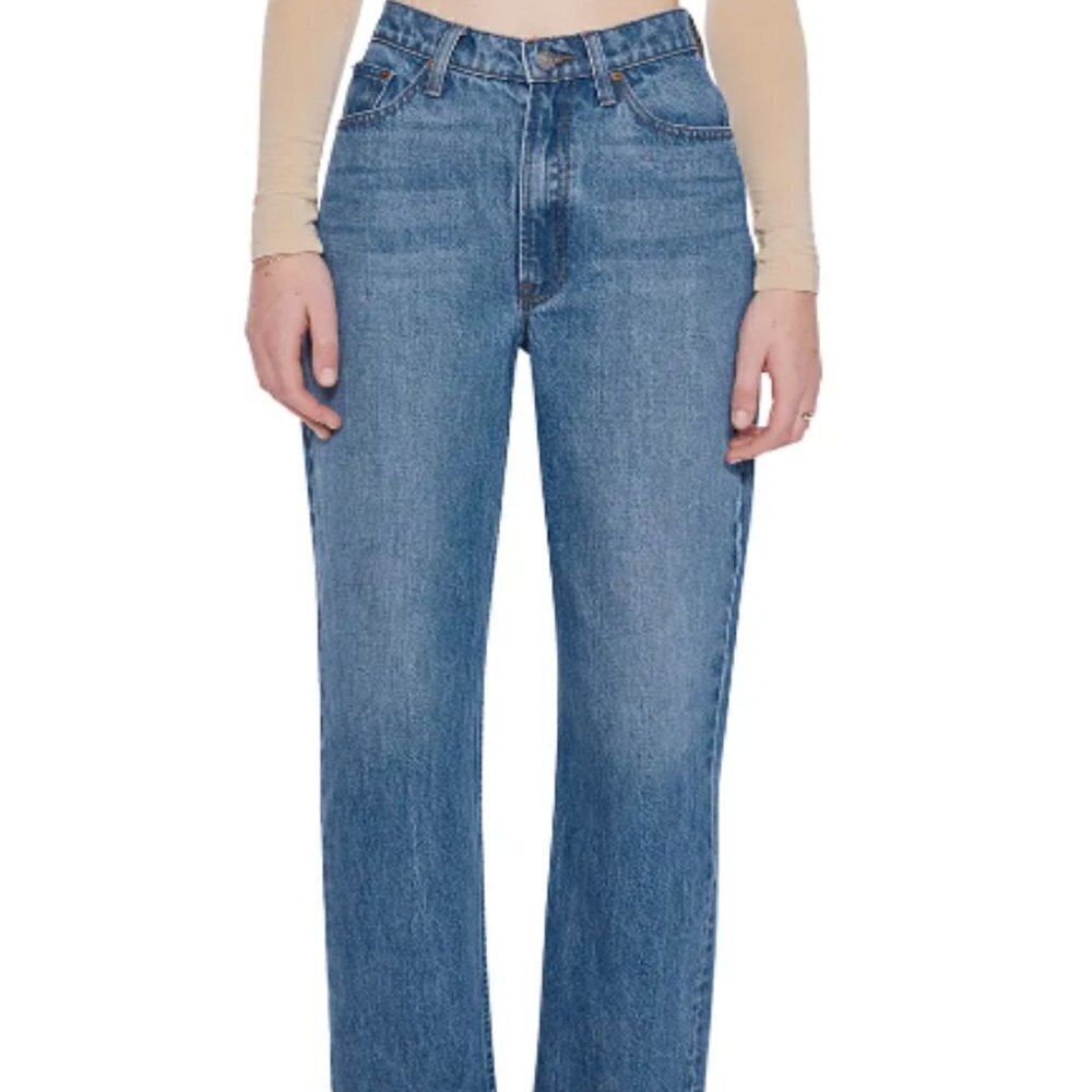 MOTHER Double Stack Ankle Straight Leg Jeans